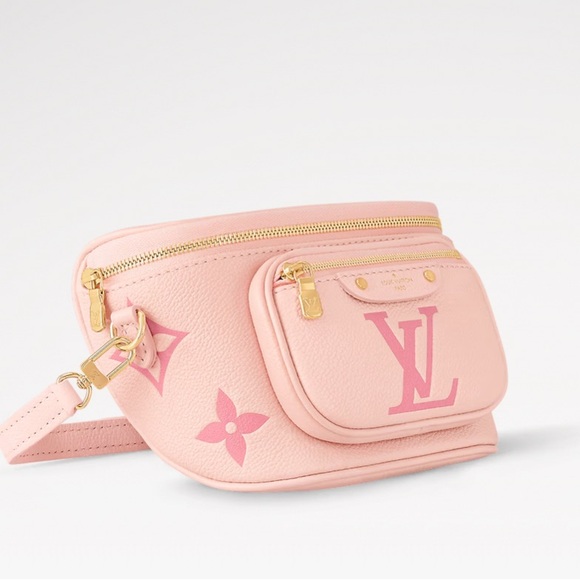 AUTH NIB Louis Vuitton Pink Mini Bumbag Empreinte Leather LG monogram LIMITED E - Picture 6 of 15
